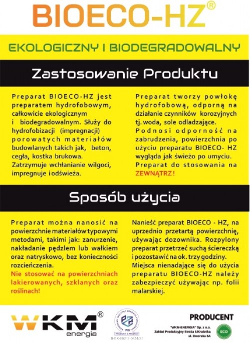 Bioeco-HZ tył ulotka